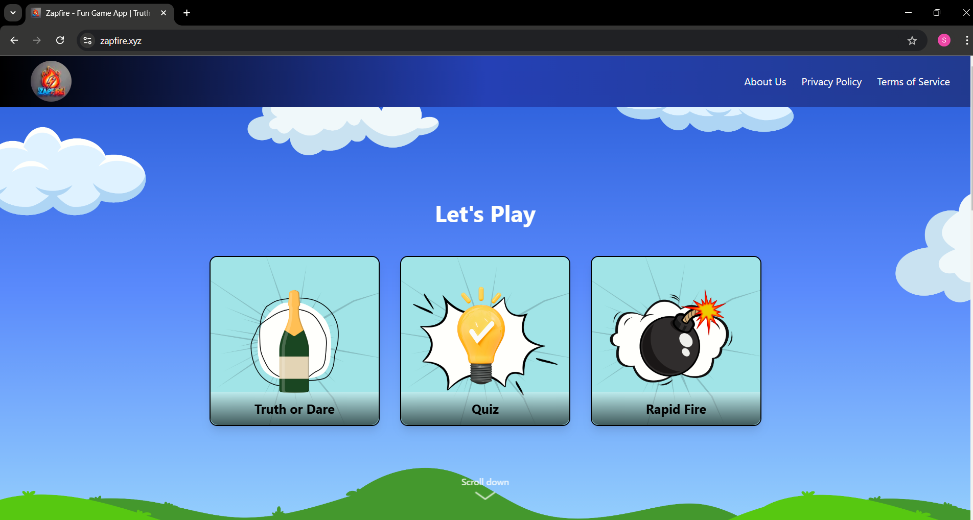 Zapfire Game